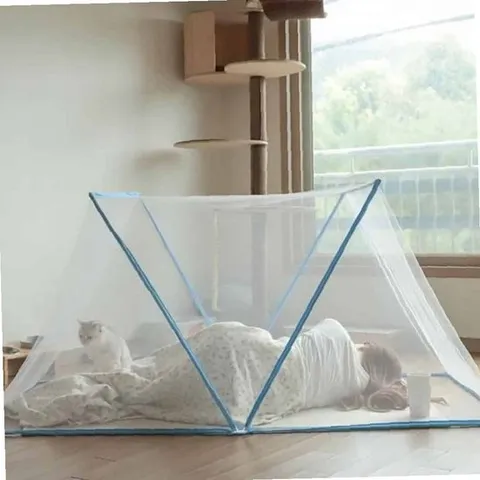 침대위모기장 네모모기장 접이식 사각모기장 135x190