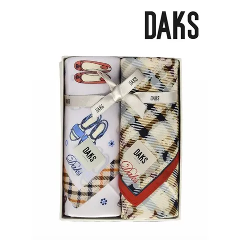 [ 롯데백화점 ][닥스(손수건)]2매 남녀 손수건 세트 DKI1403 73+DKN1407 13