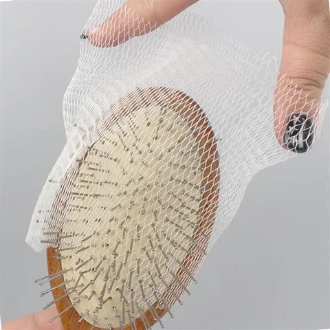 빗거름망 빗커버  뿌리볼륨빗 롤빗 머리카락제거망 50매입 심플악세사리