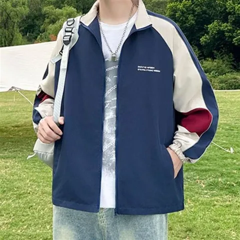 얇은 하이넥 배색 집업 바람막이 DK-0321 여성바람막이