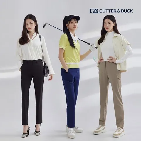 [3종세트] 커터앤벅 여성 올 오버 세이지 두잉 골프바지 C4SPT3W