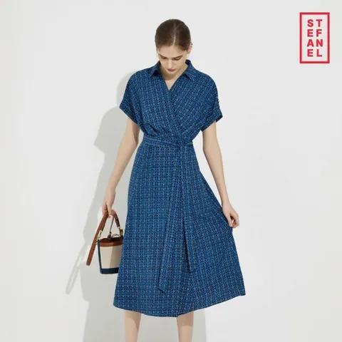 스테파넬 프린트 랩스타일 원피스[런칭 가격89,900원]