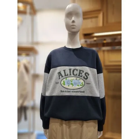 [플라스틱아일랜드]MARIO플라스틱아일랜드  프린트기모배색티셔츠 PPCL162