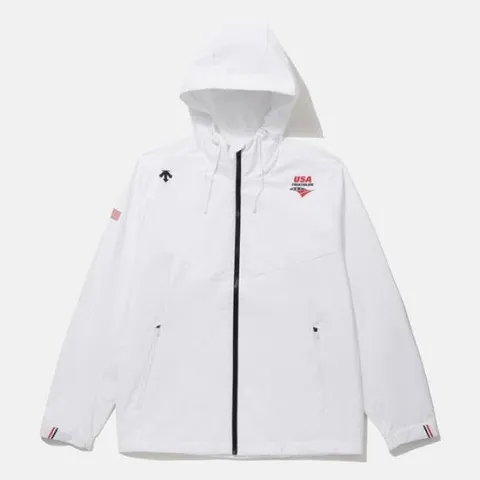 [데상트]데상트바람막이 TQT SQ121IJK13-WHT USAT 안감형 우븐 2