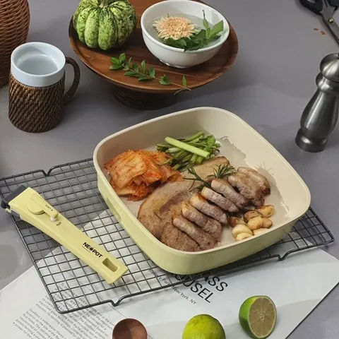 네오팟 인덕션용 IH 사각 세라믹 후라이팬 행사용 2종세트