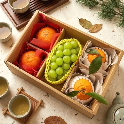 [오올블루] 프리미엄 과일선물세트 정다운 2호(C2)/한라봉,레드향,샤인머스켓