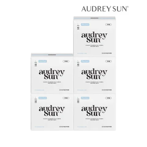 [오드리선]오드리선 NEW TCF 더블코어 생리대 대형 L 12P x5개