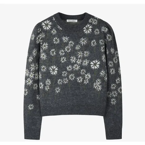 [ 현대백화점 ][CC collect] 플라워 자카드 풀오버 C254KSK035