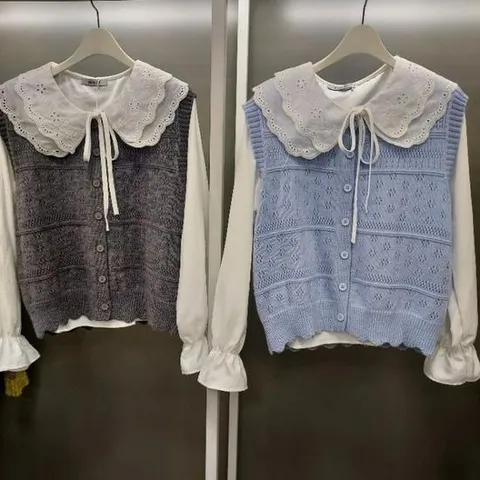 스튜디오AG HC42 조끼세트블라우스 M2613SE01