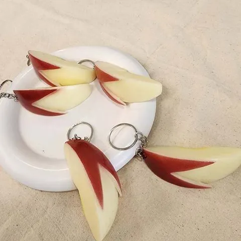 백꾸 빨강 사과 키링 소품샵