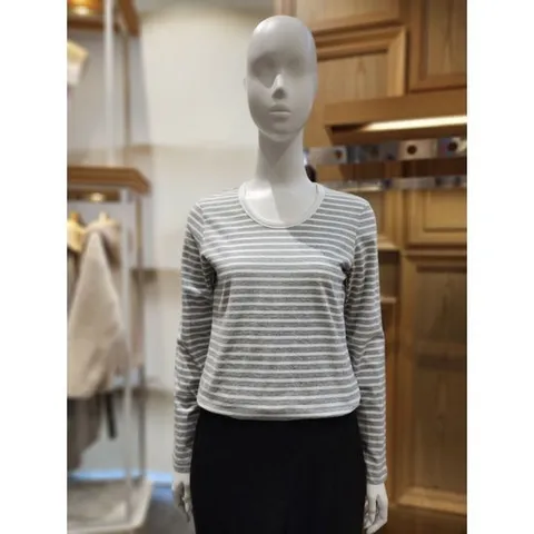 [플라스틱아일랜드]MARIO플라스틱아일랜드 스트라이프라운드티셔츠 PQ1CL701