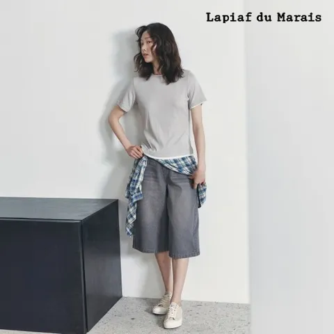 라삐아프 26SS 스티치 포인트 버뮤다 데님 1종