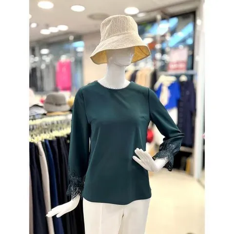 조이너스 세이브존01 라운드넥 레이스 티셔츠 JADS2WKL210_GN