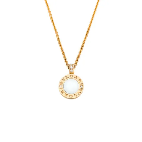 [엘러브] 불가리 BVLGARI 네크리스 핑크골드 다이아몬드 6ET0324