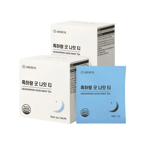 아르디엠 흑하랑 굿 나잇 티 1.5g x 20티백 2개