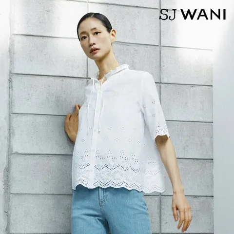 SJ와니 26SS 리조트 아일렛 블라우스 1종 [런칭 가격 79,900원]