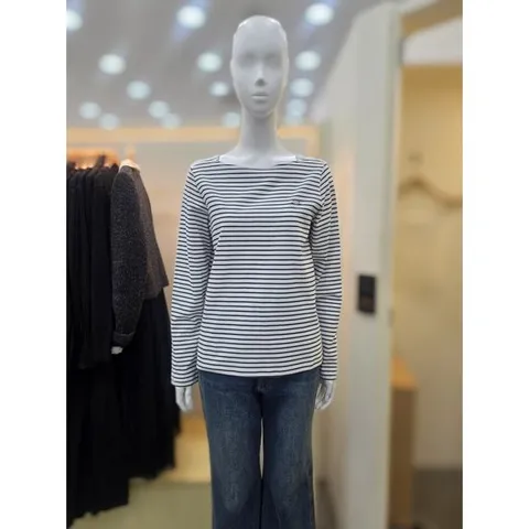 [플라스틱아일랜드]스트라이프 보트넥 티셔츠 PR7CL201_DJ