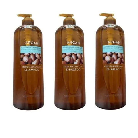 아르간 에센셜 딥케어 샴푸 1000ml 2+1 총3개 k뷰티 헤어케어
