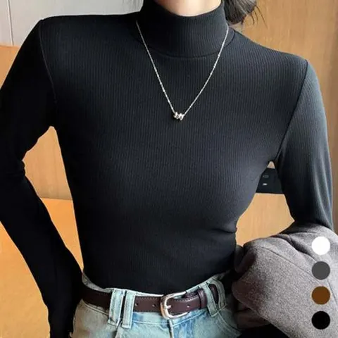 맨투맨 터틀넥 패션 캐쥬얼티 캐쥬얼 폴라티 반폴라