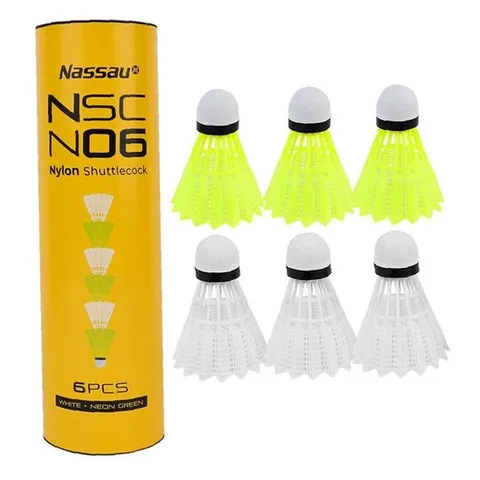 JMds 낫소 배드민턴셔틀콕 셔틀콕 나일론 (옐로우.화이트) (N06)