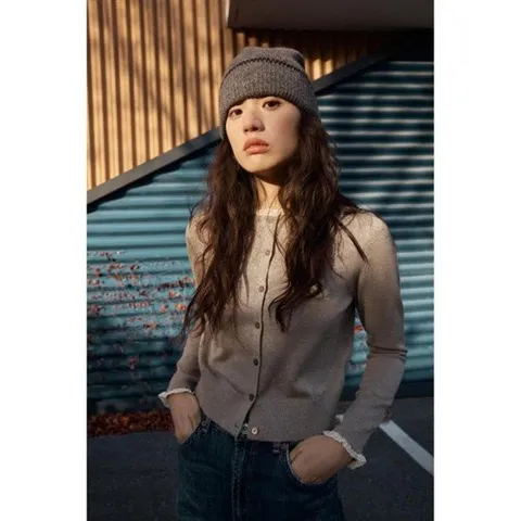 자라 ZARA 레이스 트리밍 니트 가디건 - 밍크 3920760706 323941