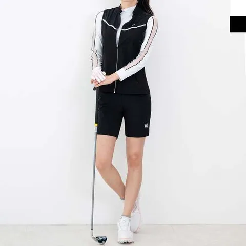 여자골프웨어조끼티셔츠반바지3세트 골프웨어 여성상