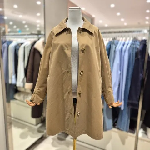 [ 롯데백화점 ][비지트인뉴욕]오버핏 맥 트렌치코트 VC3BB70