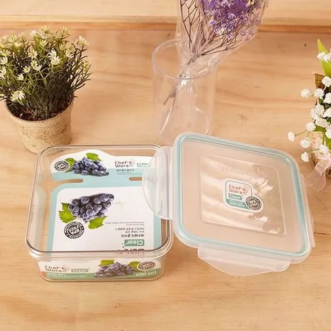 셰프웨어 클리어 정사각 650ml 보관통 밀폐용기