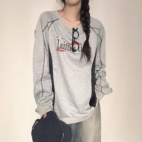 2데일리 레터링 맨투맨티숙 ISGW04 세트 나시 흐티 여성 루즈핏 맨투맨 그래픽 티숙