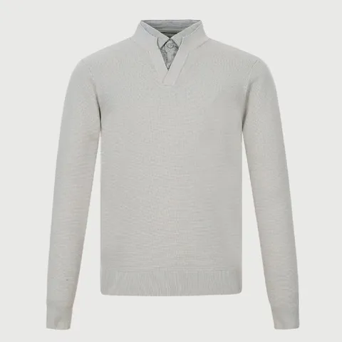 [ 롯데백화점 ]2025 S/S 간절기 워셔블 레이어드 긴팔 니트 TRNBP5S1401