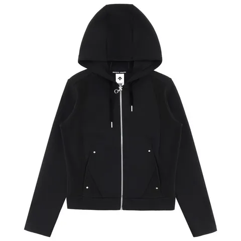 데상트 여성 코튼터치 트레이닝 집업 SQ122PFT12BLK