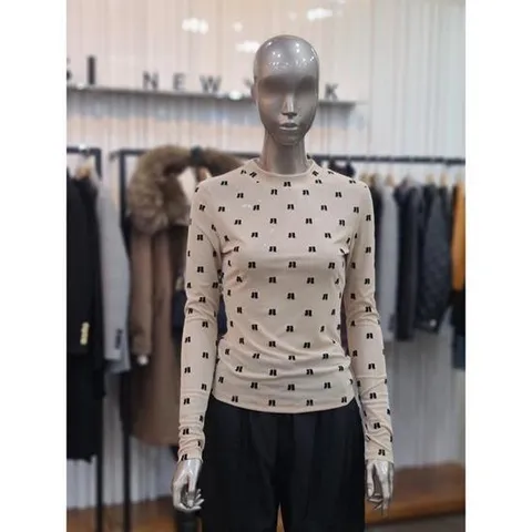 제시뉴욕 세이브존05 로고 시스루티셔츠 MFM5NRTQ2160BGM