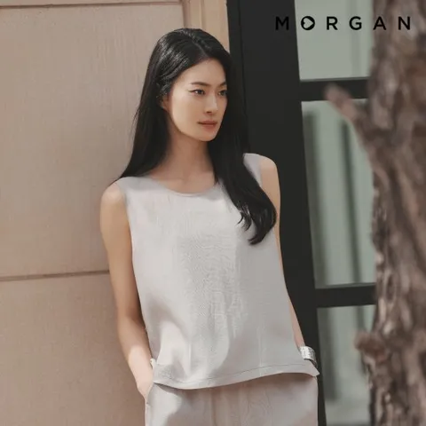 모르간 26SS 아세테이트 100% 밴딩 블라우스[런칭 가격 59,900원]