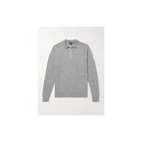 26 FW 피터 밀라 엑스커셔니스트 플렉스 울 블렌드 하프 집업 그레이 스웨터 TP571355754