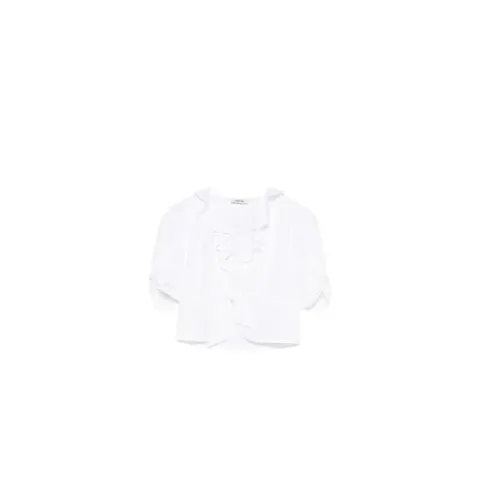 26 FW 산드로 러플 칼라 블라우스 SFPTO00938 TP450202299