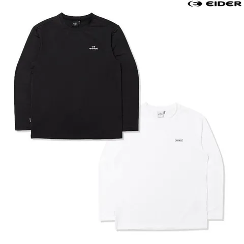 [ 롯데백화점 ][아이더 (행사)]남성 기능성 2 PACK 긴팔 라운드 티셔츠 간절기티셔츠 DMP23282