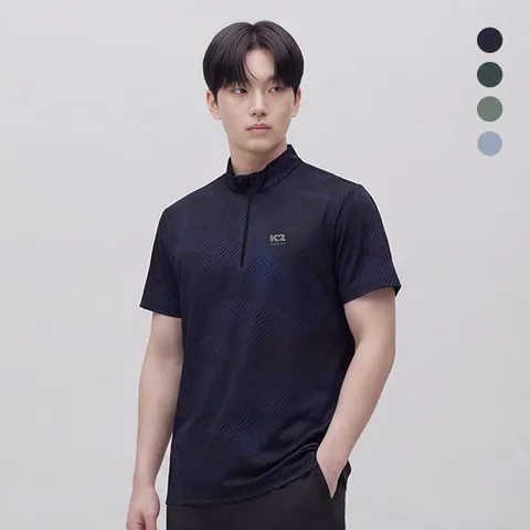 [K2] 남성 오싹(OSSAK) MEGA 반팔 집업 티셔츠_KMM24221