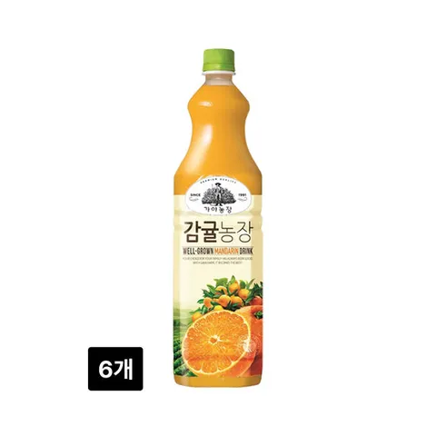 웅진 가야농장 감귤농장 1.5L x 6개 감귤주스 과일음료