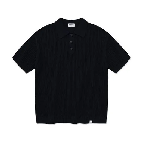 커버낫 COVERNAT 크로셰 폴로 하프 니트 네이비 CO2302KT24NA 344400