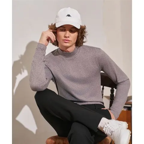 카파 KAPPA 모크넥 티셔츠 남성 그레이 KGMKUEP03 347709