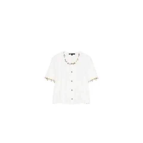 26 FW 마쥬 장식 반소매 가디건  MFPCA00713 TP450466077
