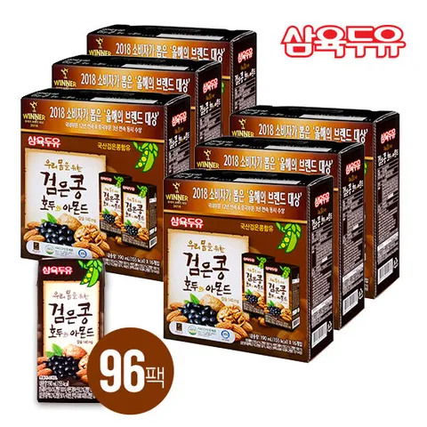 삼육두유 검은콩 호두와 아몬드 (190ml*96팩)