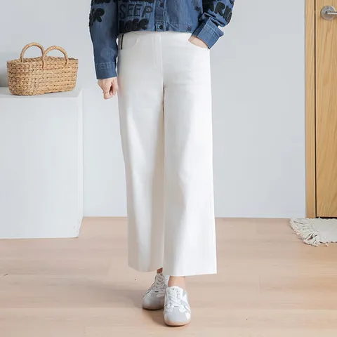 엄마옷 마담4060 라인테이프밴딩통팬츠 여성바지 데일리(4color)-ZPN2602015-