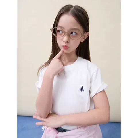 [빈폴키즈] [Essential] 수피마 베이직 반소매 티셔츠  아이보리 (BI6242UE10)