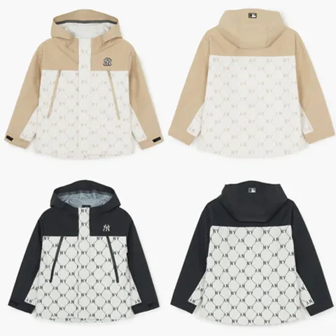 [ 현대백화점 ][MLB키즈DB] 아웃도어 다이아 모노그램 3LAYER 바람막이(2color)(7AWJM0161)