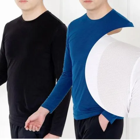 아이스티셔츠 작업복 펀칭 메쉬 냉감 긴팔 쿨티 냉장고 쿨 티셔츠