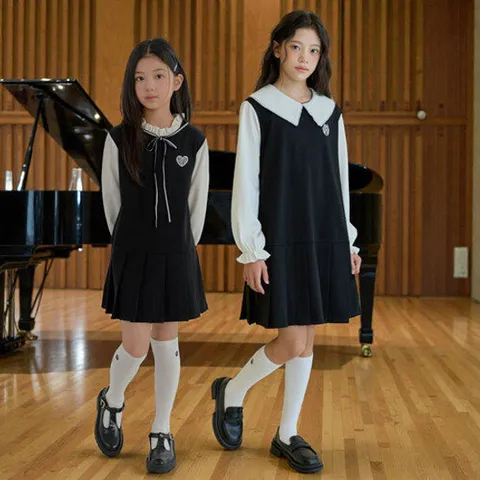 [러브비쥬엔젤]러브비쥬엔젤 주니어 분또 스판 원피스 봄 콩쿨대