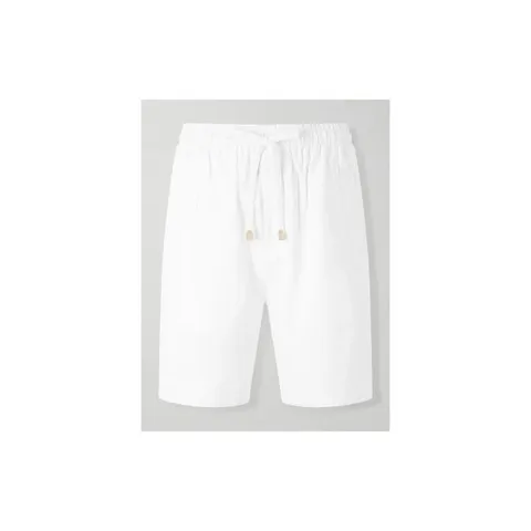 일레븐티 프리미엄 화이트 린넨 스트레이트 팬츠 쇼츠