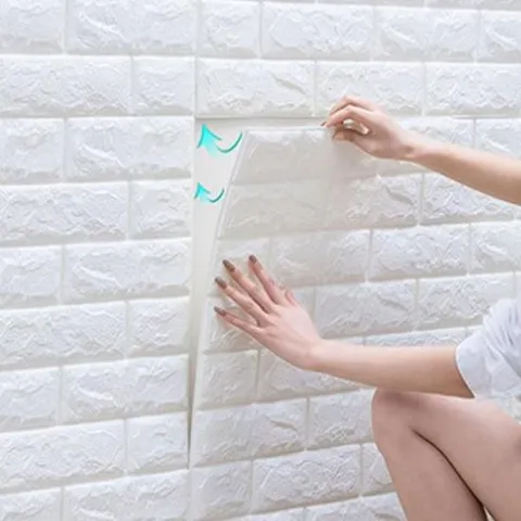 무늬 셀프 폼블럭 벽돌 시트지 붙이는 사계절 벽지 부착식