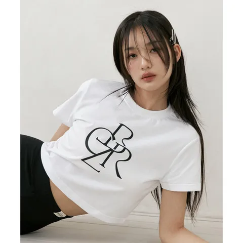 [시티브리즈] 로고 크롭 반팔 티셔츠_5COLOR [TAG가 42000]